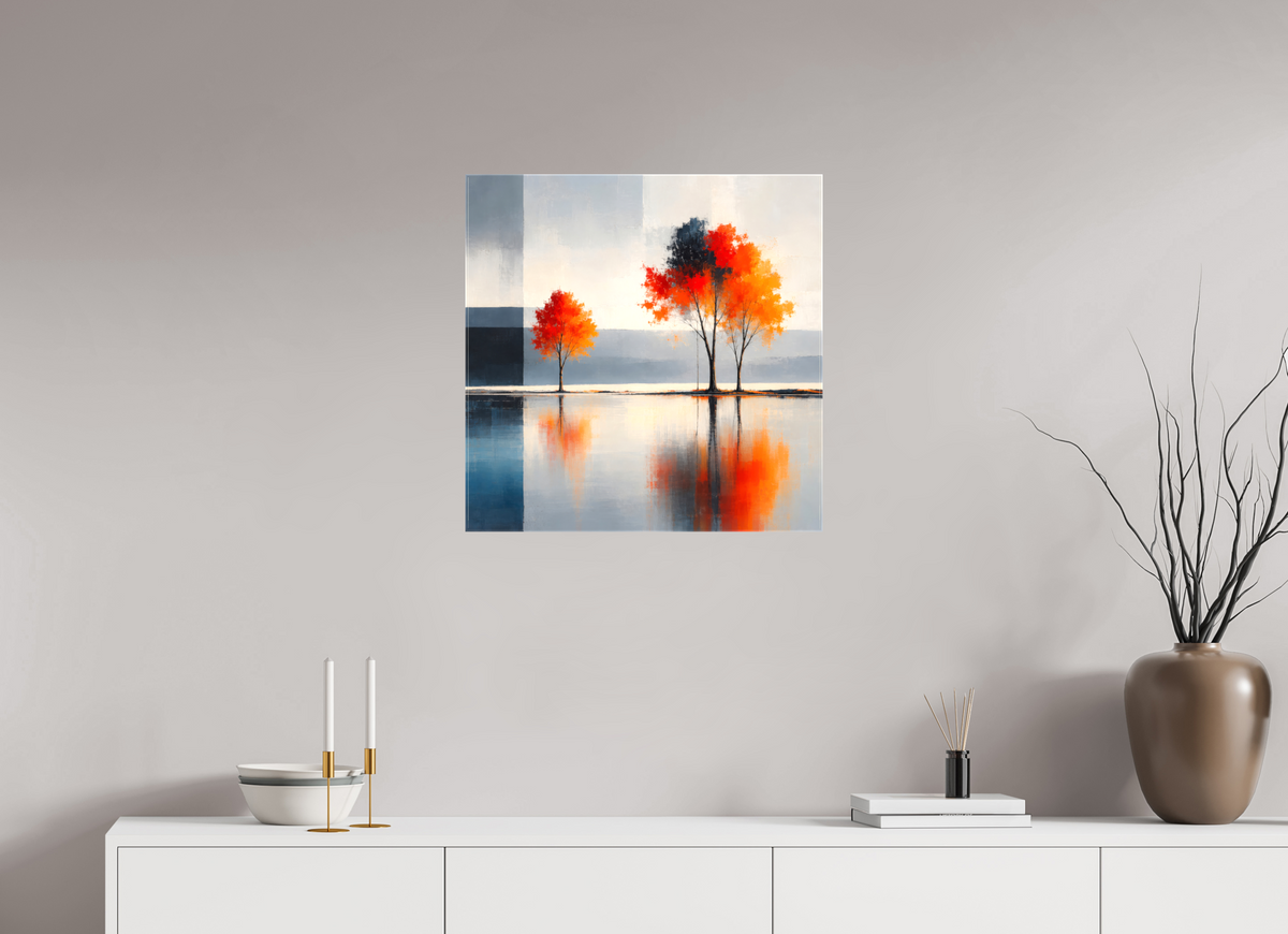 60 x 60 cm, Leinwand glänzend Herbst zwischen den Welten