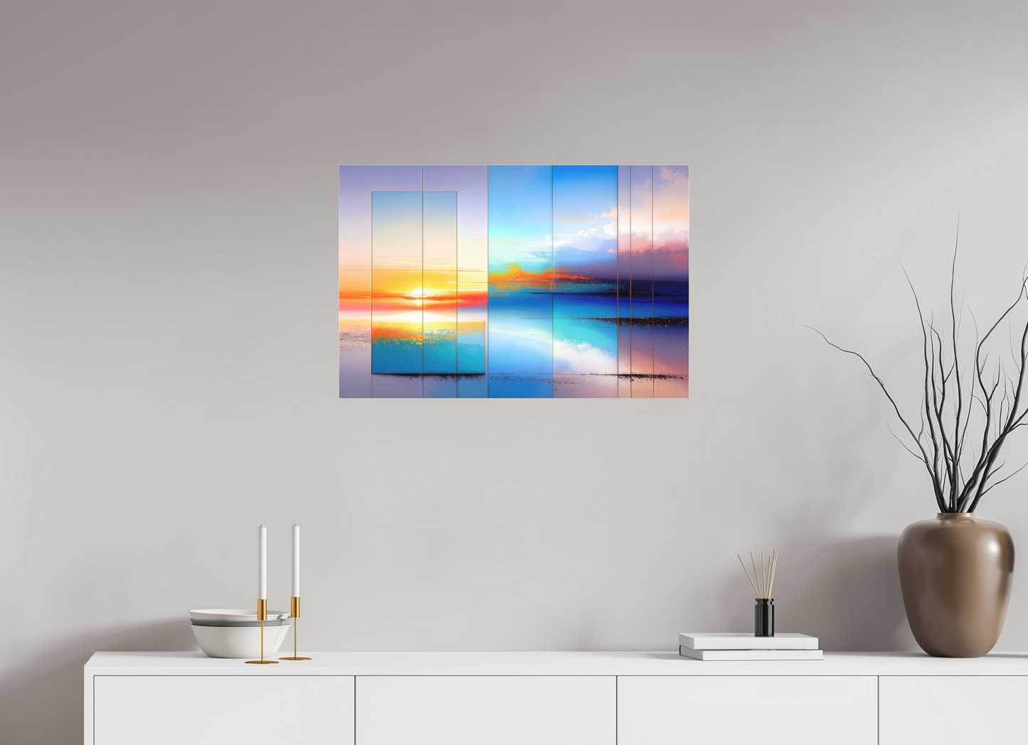 75 x 50 cm, Fine Art Pigmentdruck hinter Acrylglas Fenster zum Meer-01—Wandkunst, Fine Art Print, Leinwand, Acryldruck, Alu-Dibond