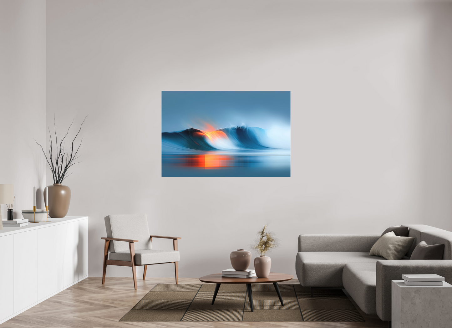 150 x 100 cm, Fine Art Pigmentdruck hinter Acrylglas Schwelle im Licht