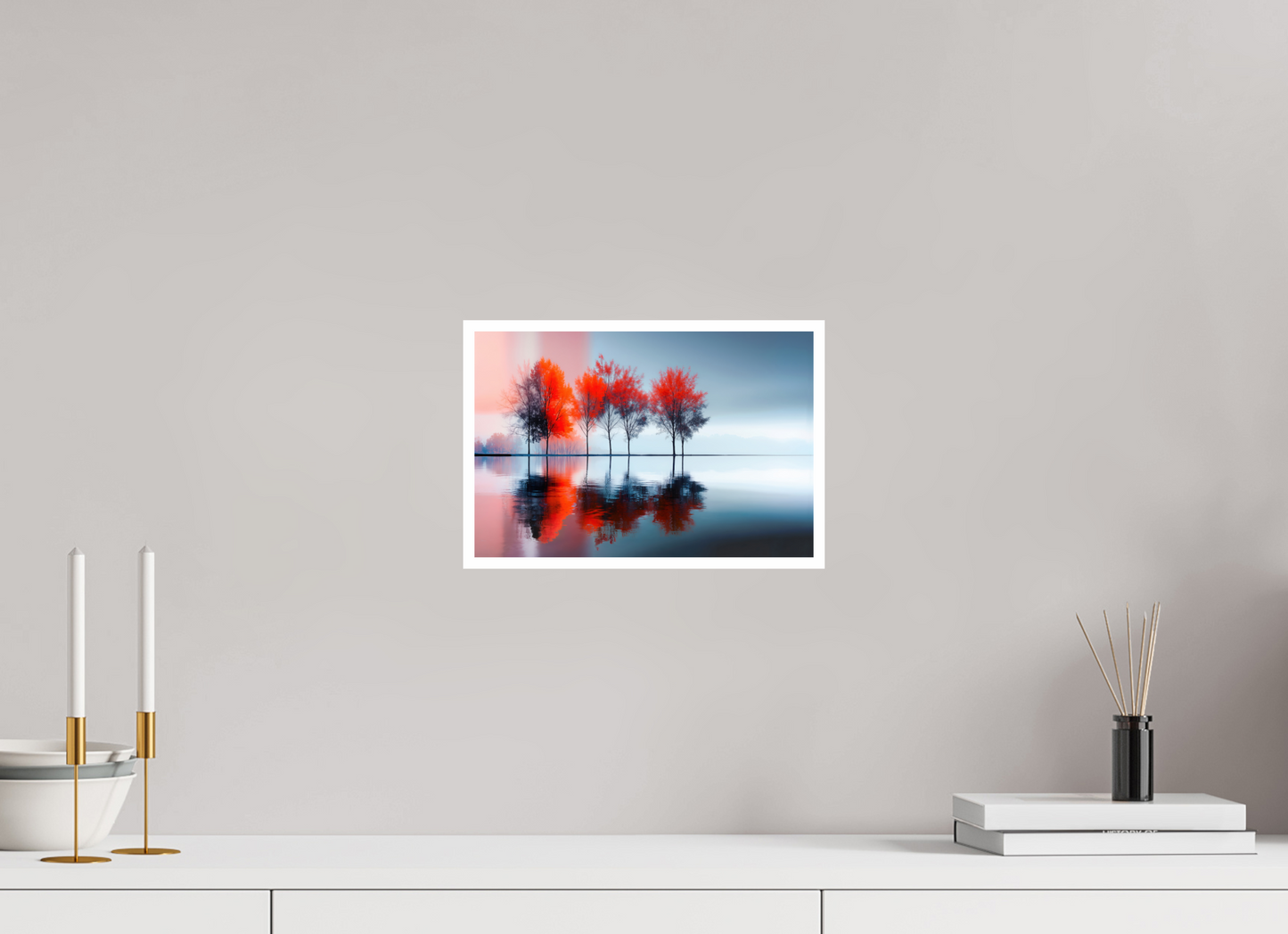 30 x 20 cm, Fine Art Print Hahnemühle Baryta Stille in Rot