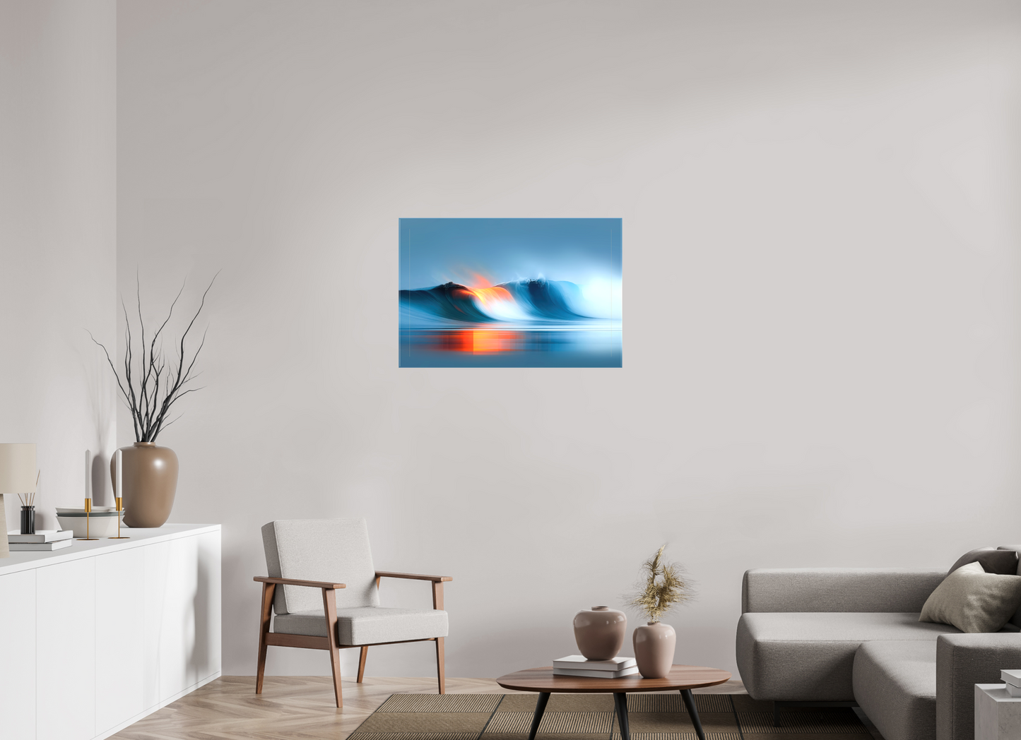 90 x 60 cm, Leinwand glänzend Schwelle im Licht