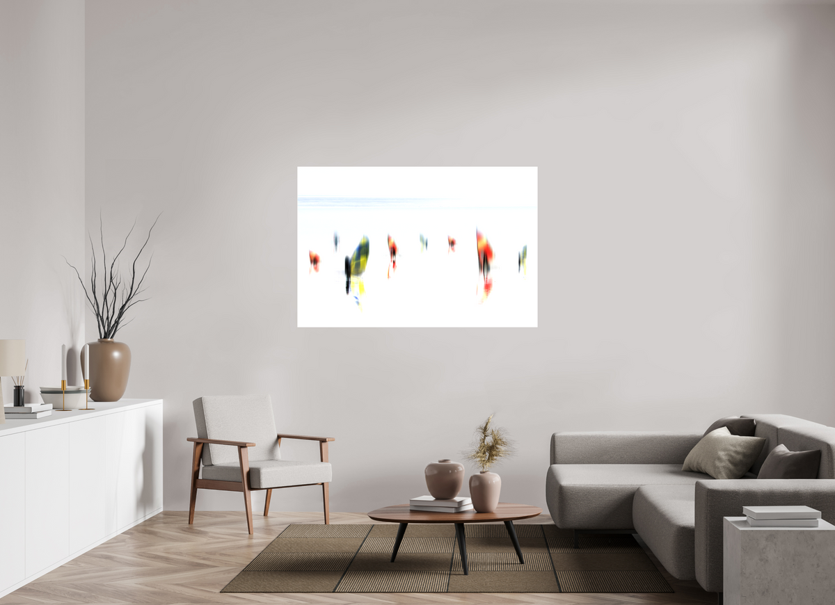 150 x 100 cm, Leinwand glänzend Windspuren-Flüchtige Zeichen