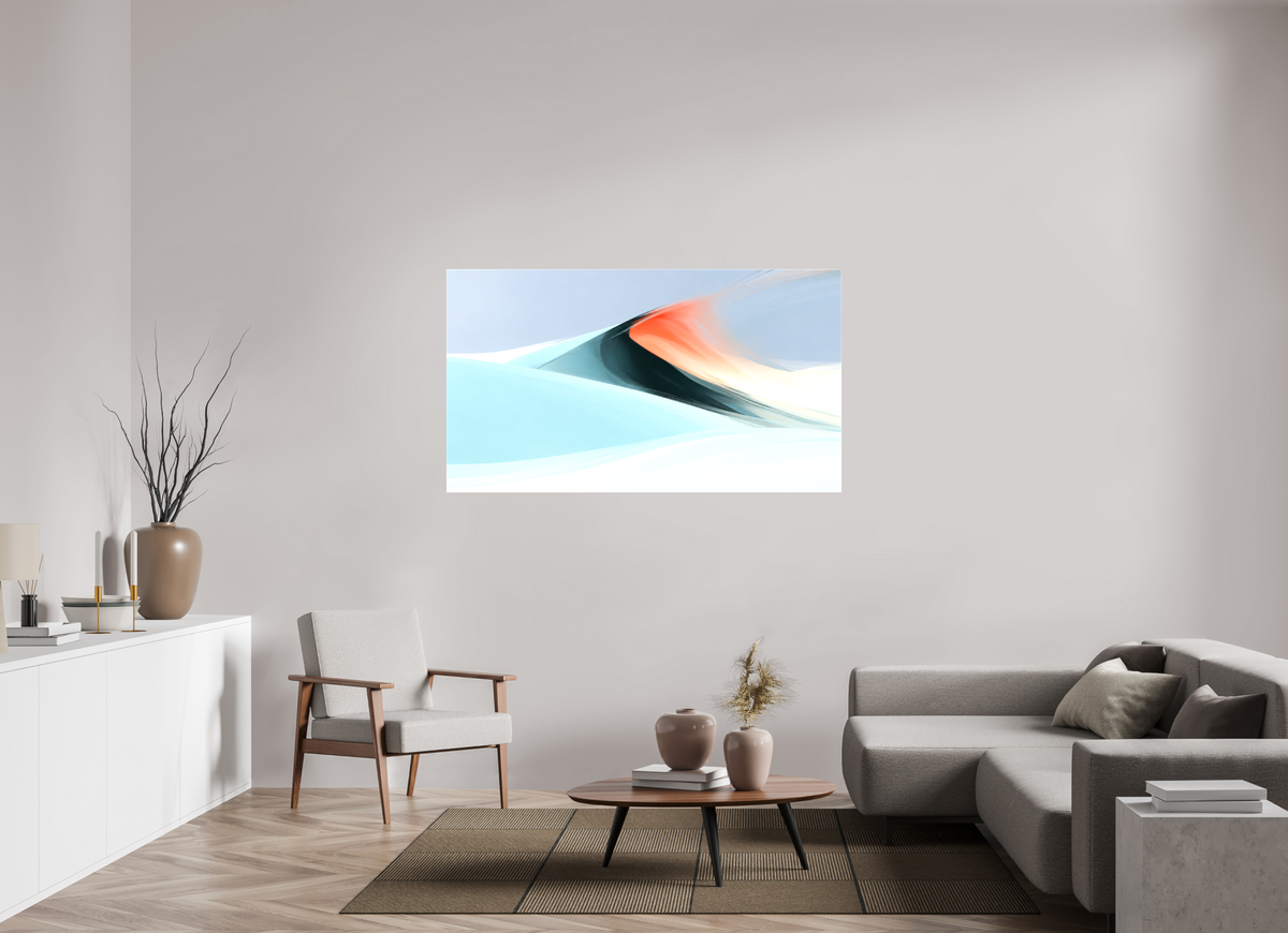 160 x 90 cm, Leinwand glänzend Licht über der Düne