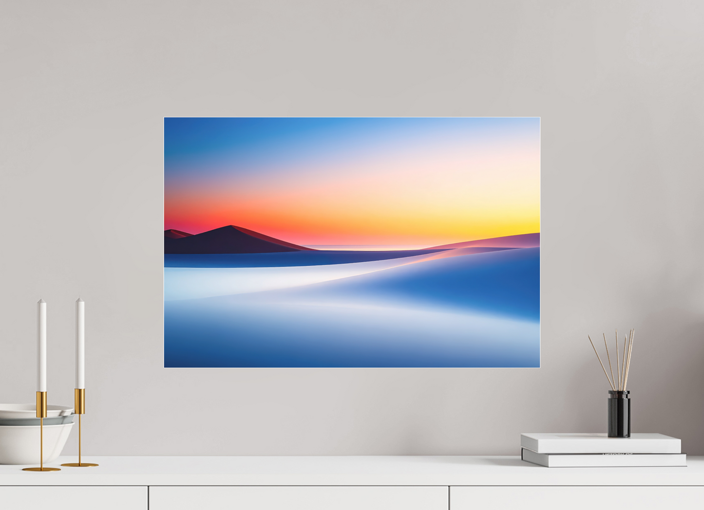 60 x 40 cm, Fine Art Pigmentdruck hinter Acrylglas Die Stille der Dünen-02