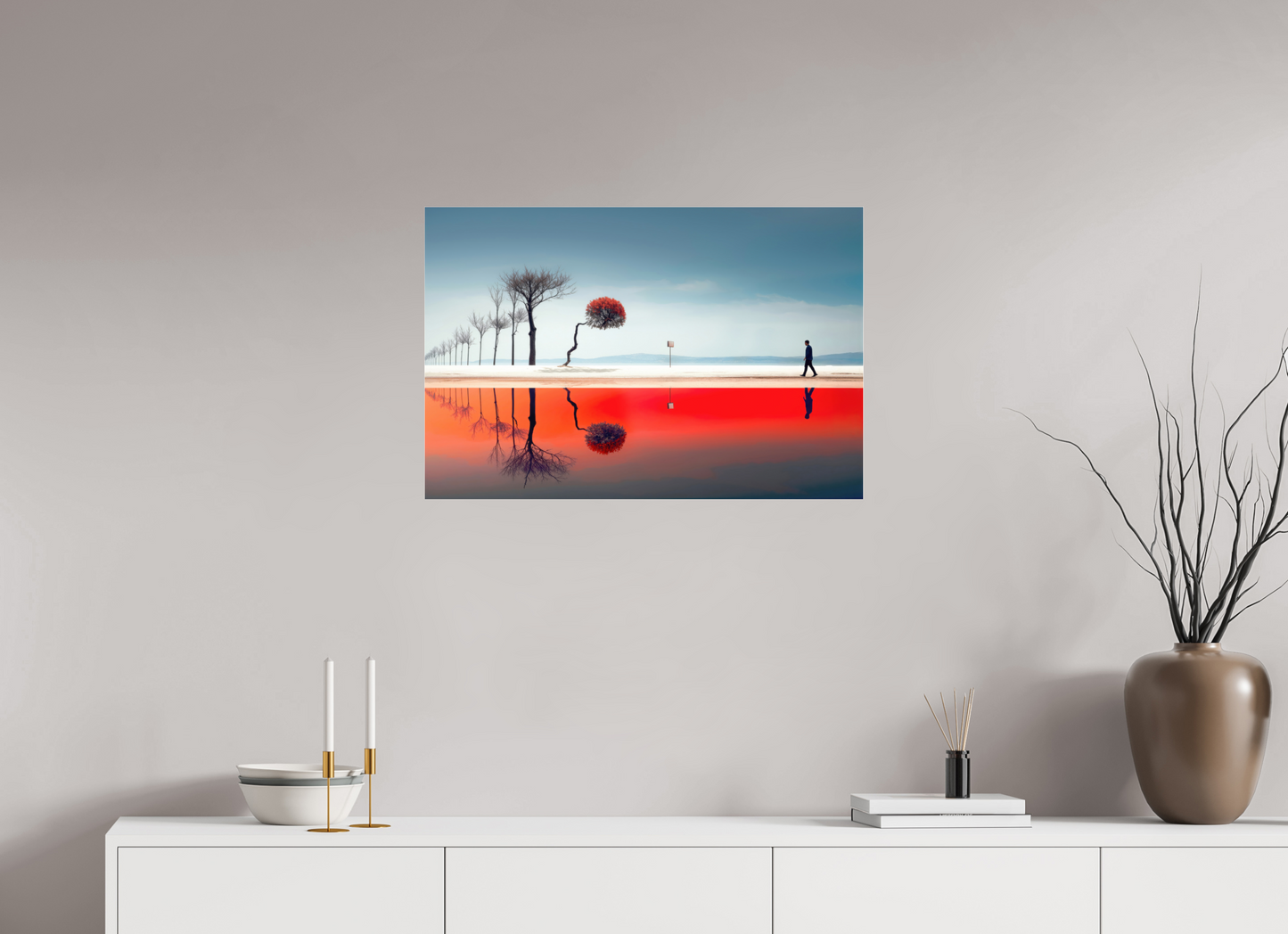 75 x 50 cm, Acrylglas glänzend standard Der Weg durch den Traumraum—Wandkunst, Fine Art Print, Leinwand, Acryldruck, Alu-Dibond