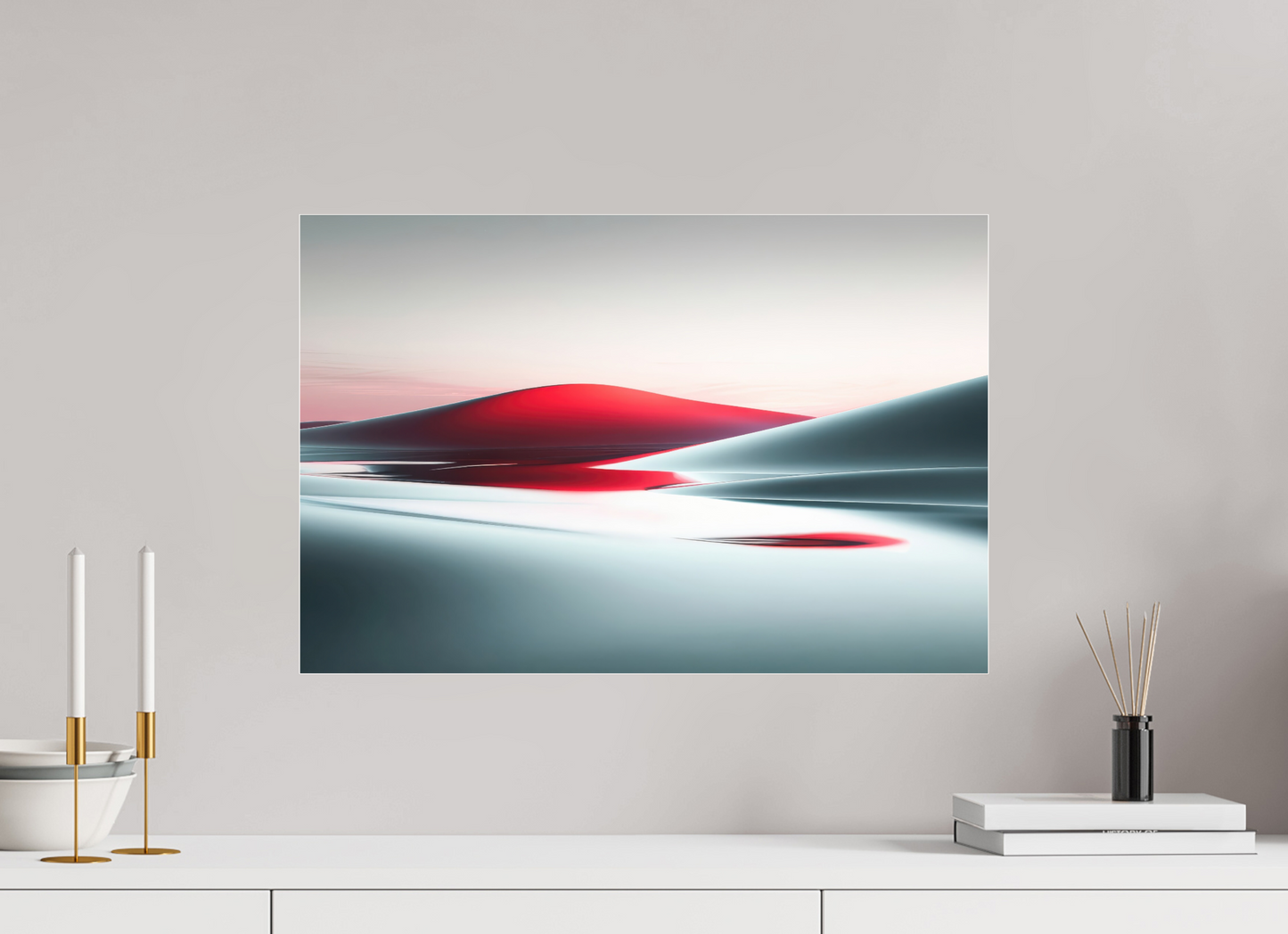 60 x 40 cm, Fine Art Pigmentdruck hinter Acrylglas Die Stille der Dünen-06—Wandkunst, Fine Art Print, Leinwand, Acryldruck, Alu-Dibond