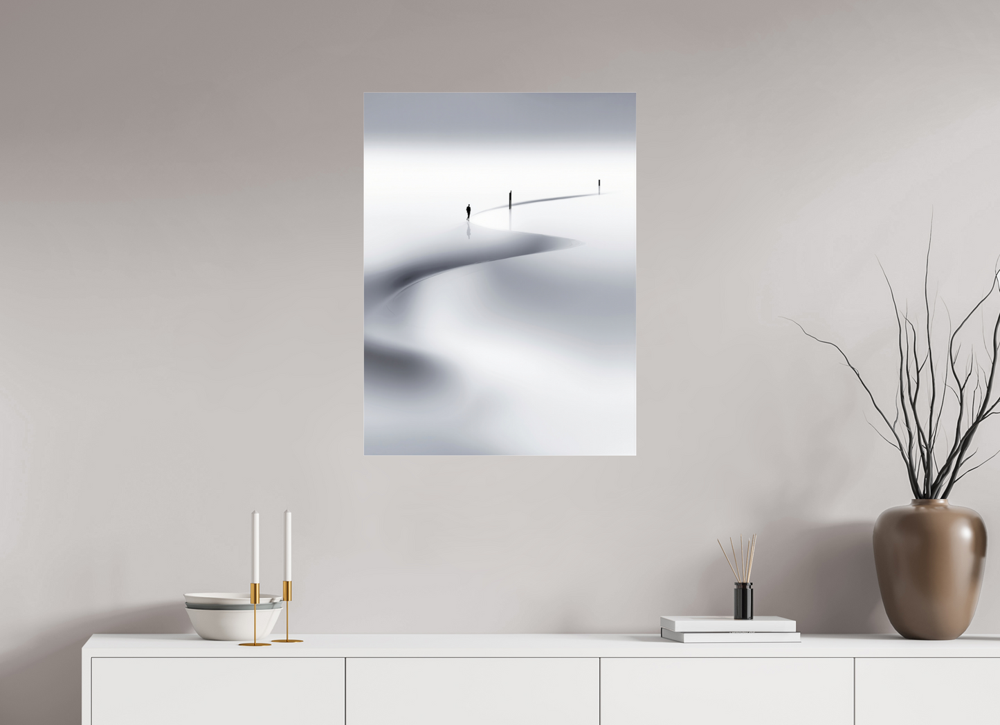 60 x 80 cm, Acrylglas glänzend standard Weg der Gezeiten