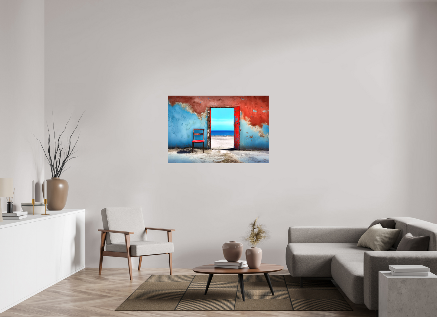 120 x 80 cm, Leinwand glänzend Meeresblick-03