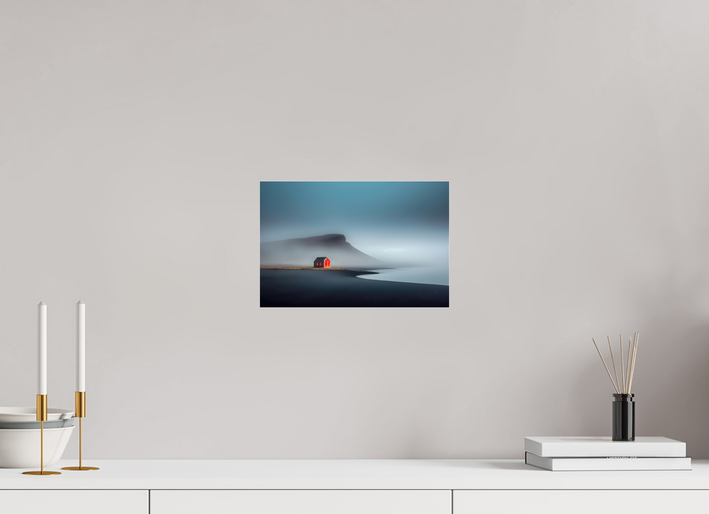 30 x 20 cm, Acrylglas glänzend standard Haus am Meer-01
