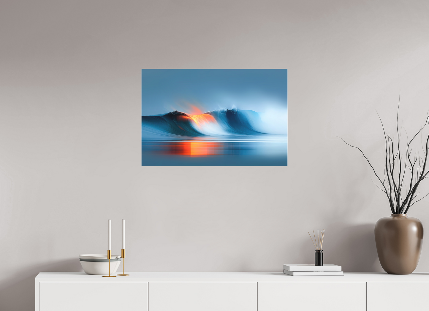 75 x 50 cm, Fine Art Pigmentdruck hinter Acrylglas Schwelle im Licht