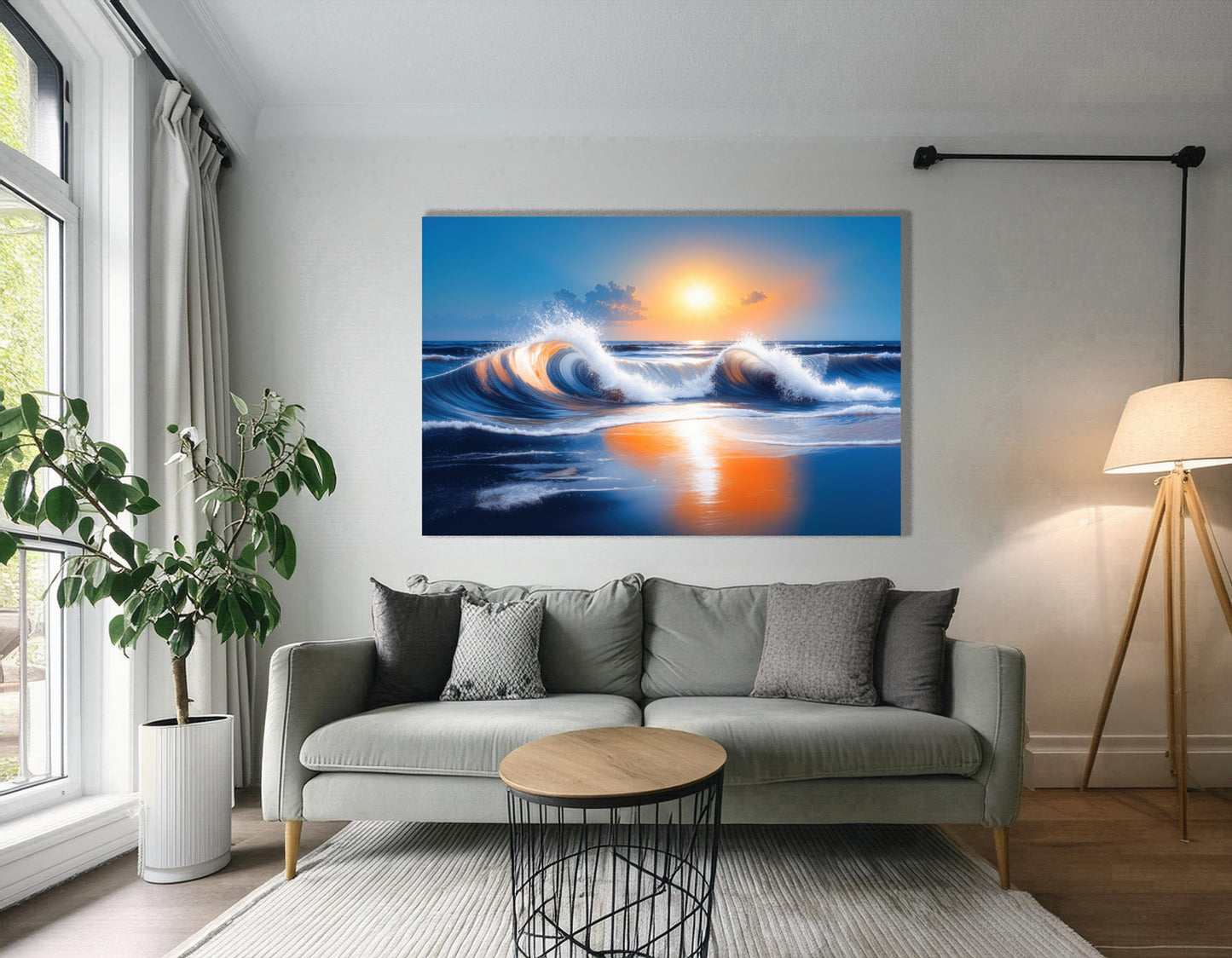 Surf in the Light—Wall Art, Fine Art Print, Canvas, Acrylic Print, Aluminum Dibond