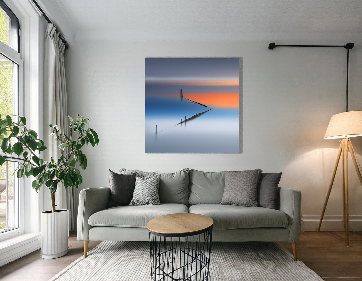 Stille Linien—Wandkunst, Fine Art Print, Leinwand, Acryldruck