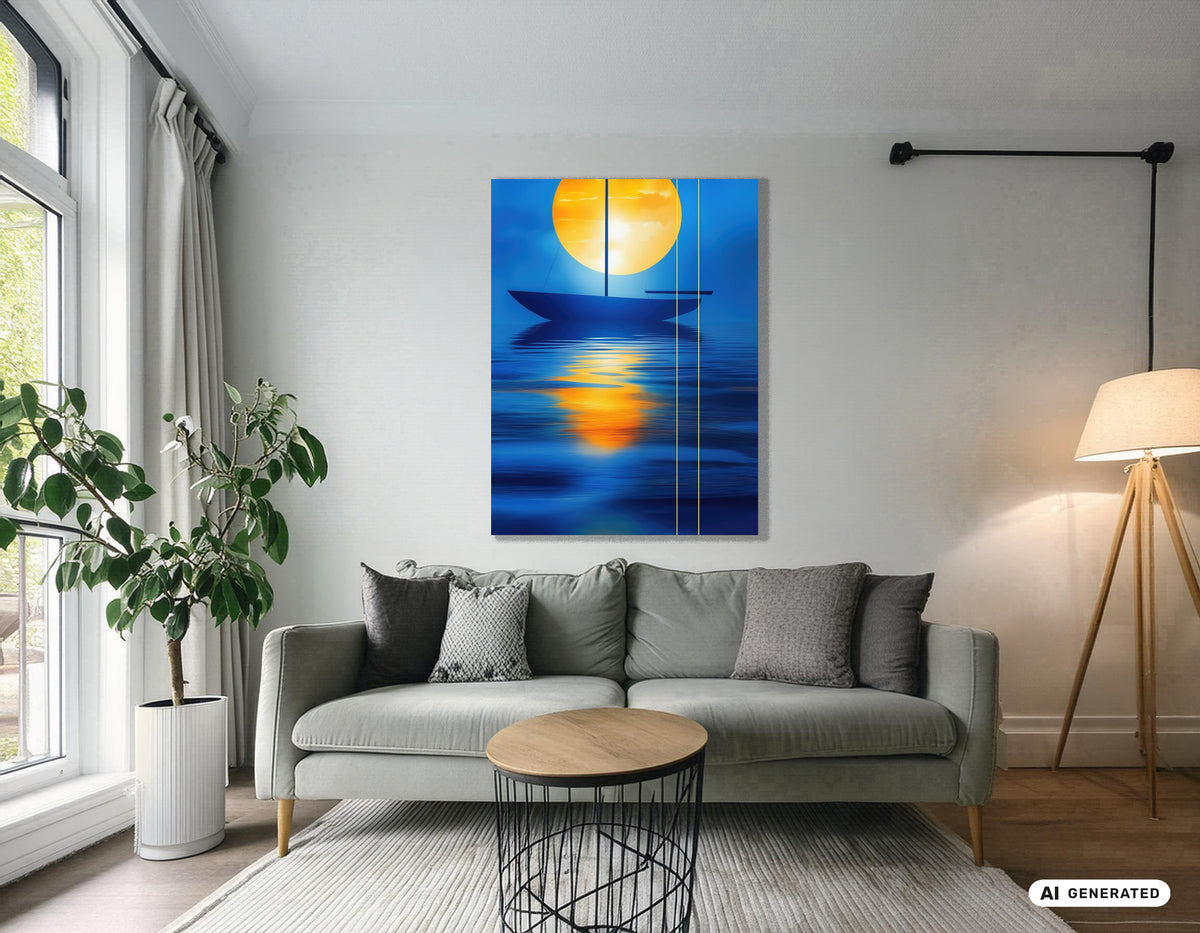 Sail in the Golden Circle—Wall Art, Fine Art Print, Canvas, Acrylic Print, Aluminum Dibond