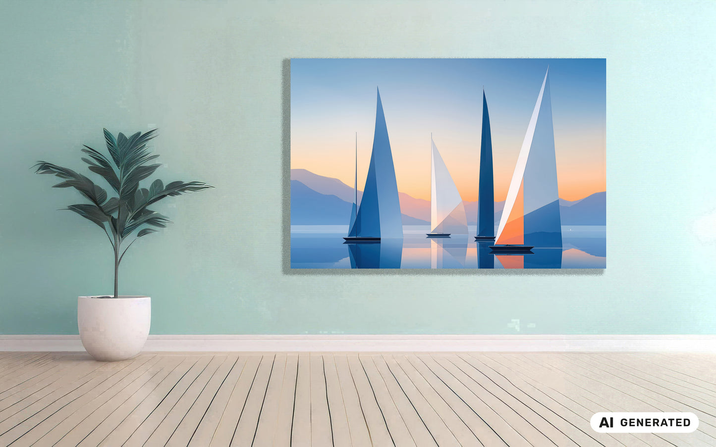 Sails of Silence—Wall Art, Fine Art Print, Canvas, Acrylic Print